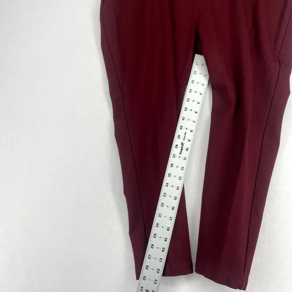 St. John's Bay Dark Red Skinny Leg Leggings‎ with Pockets Womens Size 2X